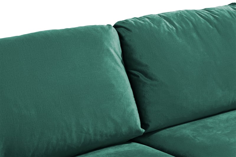 Trend Fløyelssofa 3-seter - Grønn - Fløyel sofaer - Sofa 3 seter