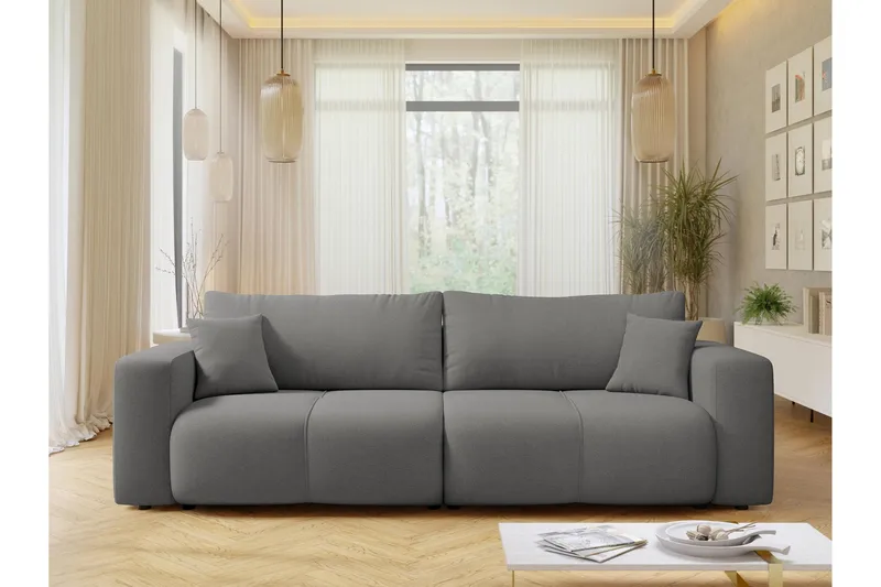 Flo Sovesofa 3-seter - Grå - Møbler - Sofaer - Sovesofaer