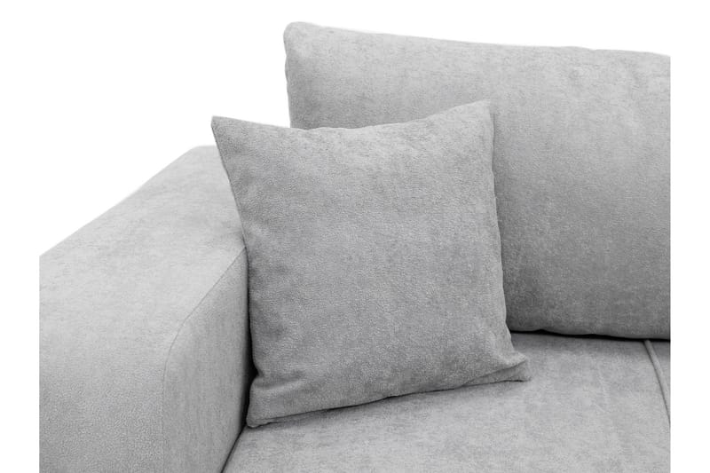 Flo Sovesofa 3-seter i Plysj - Gul - Møbler - Sofaer - Sovesofaer