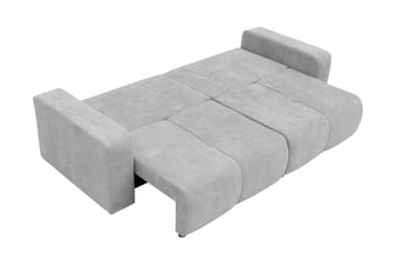 Flo Sovesofa 3-seter i Plysj - Gul - Møbler - Sofaer - Sovesofaer