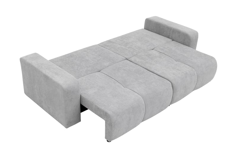 Flo Sovesofa 3-seter i Plysj - Gul - Møbler - Sofaer - Sovesofaer