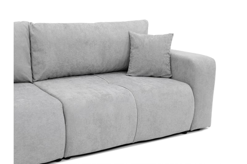 Flo Sovesofa 3-seter i Plysj - Gul - Møbler - Sofaer - Sovesofaer