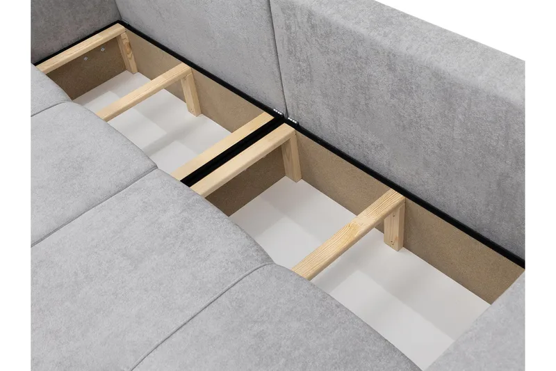 Flo Sovesofa 3-seter i Plysj - Beige - Møbler - Sofaer - Sovesofaer