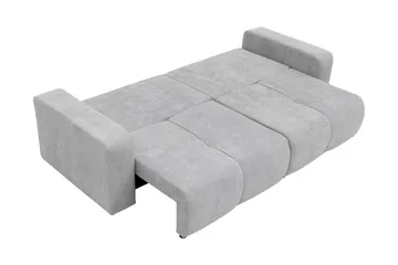 Flo Sovesofa 3-seter i Plysj - Beige - Møbler - Sofaer - Sovesofaer