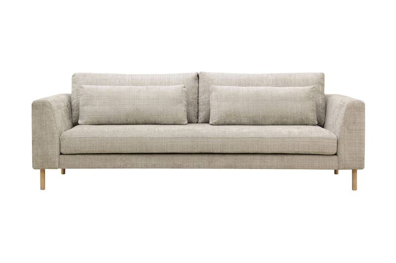 Florenz 3-seters Sofa i Chenille - Grå / Beige - Møbler - Sofaer - Sofa 3 seter