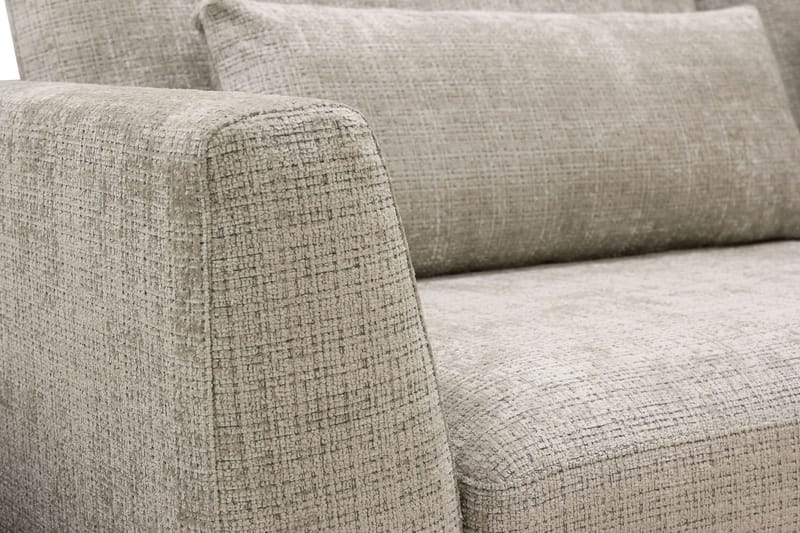 Florenz 3-seters Sofa i Chenille - Grå / Beige - Møbler - Sofaer - Sofa 3 seter
