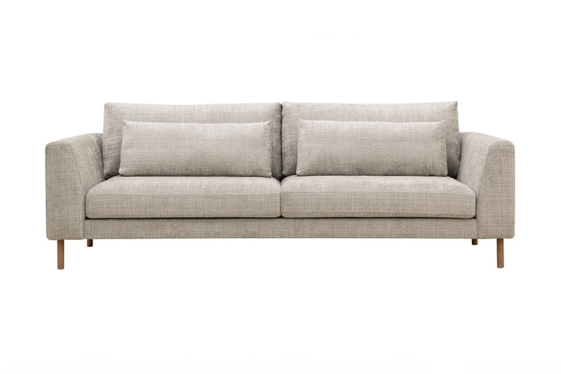 Florenz 3-seters Sofa i Chenille - Grå / Beige - Møbler - Sofaer - Sofa 3 seter