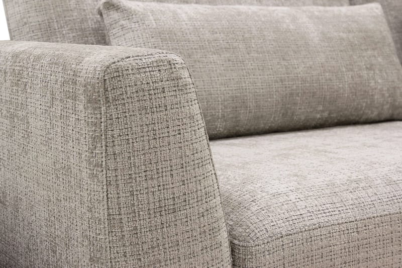 Florenz 3-seters Sofa i Chenille - Grå / Beige - Møbler - Sofaer - Sofa 3 seter