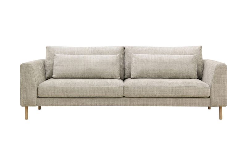 Florenz 3-seters Sofa i Chenille - Grå / Beige - Møbler - Sofaer - Sofa 3 seter