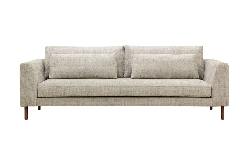 Florenz 3-seters Sofa i Chenille - Grå / Beige - Møbler - Sofaer - Sofa 3 seter