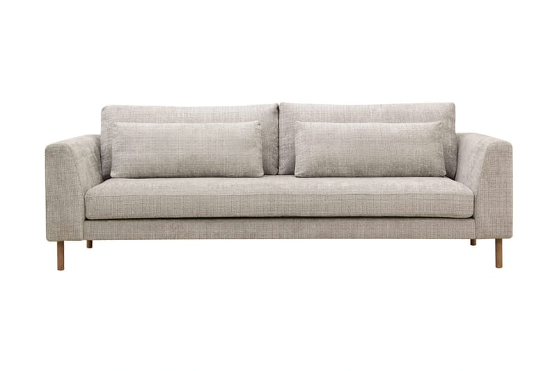 Florenz 3-seters Sofa i Chenille, Grå/Beige