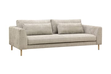 Florenz 3-seters Sofa i Chenille - Grå/Beige - Møbler - Sofaer - Sofa 3 seter