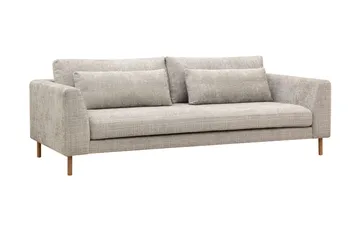 Florenz 3-seters Sofa i Chenille - Grå/Beige - Møbler - Sofaer - Sofa 3 seter