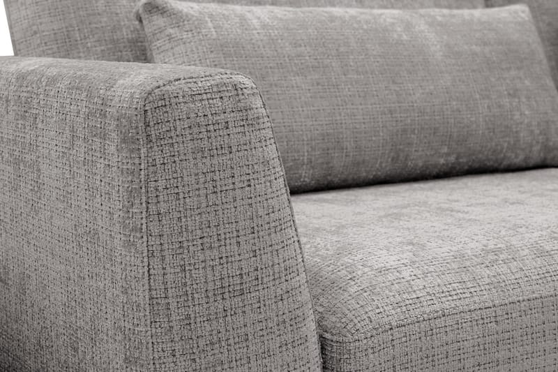 Florenz 3-seters Sofa i Chenille - Lys grå - Møbler - Sofaer - Sofa 3 seter