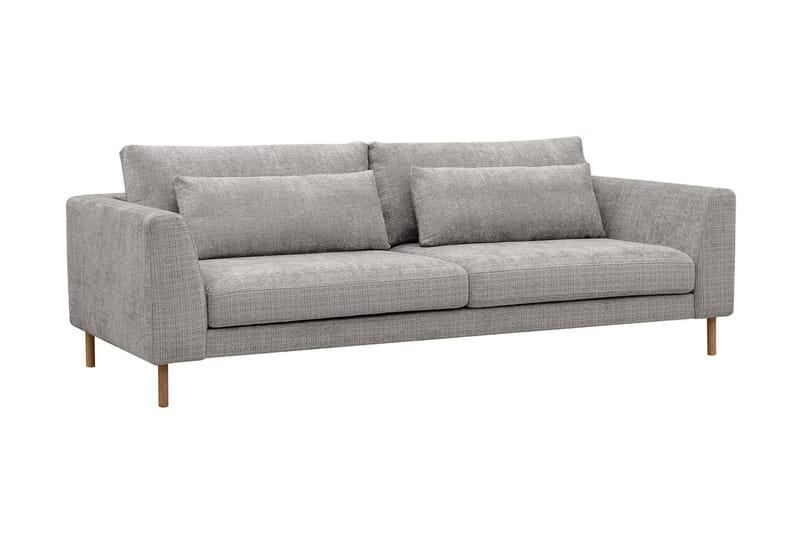 Florenz 3-seters Sofa i Chenille - Lys grå - Møbler - Sofaer - Sofa 3 seter
