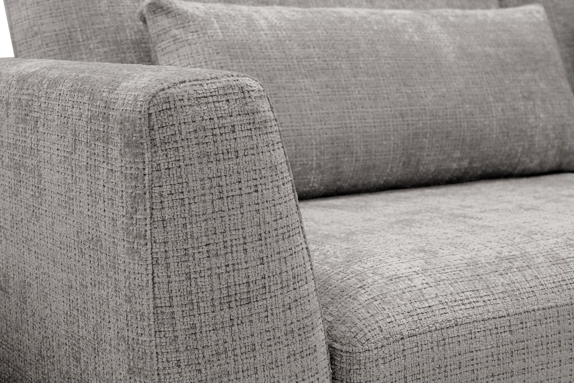 Florenz 3-seters Sofa i Chenille - Lys grå - Møbler - Sofaer - Sofa 3 seter
