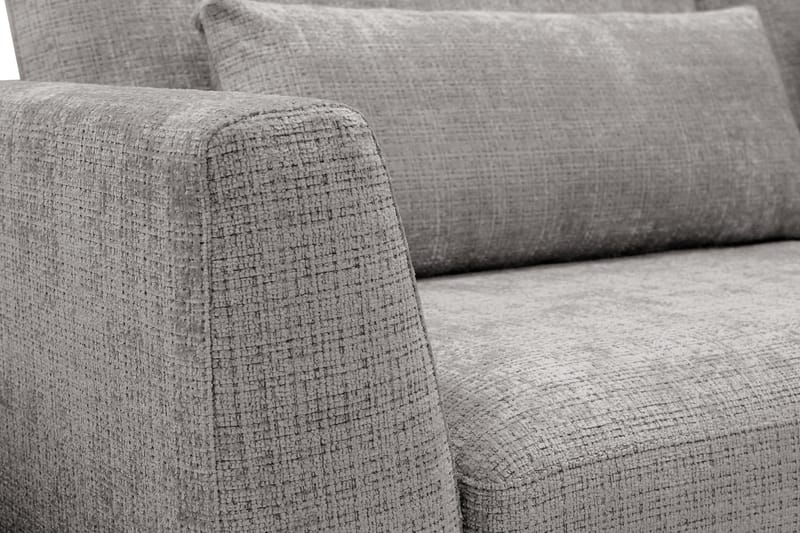 Florenz 3-seters Sofa i Chenille - Lys grå - Møbler - Sofaer - Sofa 3 seter