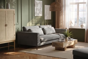 Florenz 3-seters Sofa i Chenille - Lys grå - Møbler - Sofaer - Sofa 3 seter