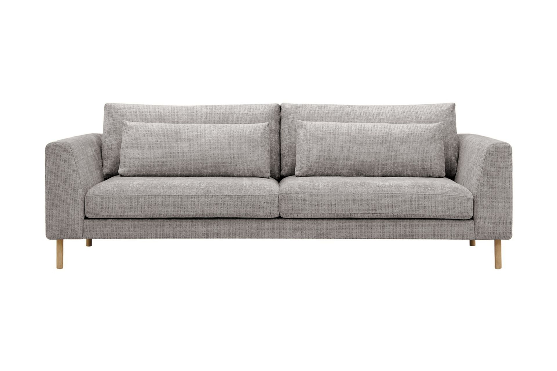 Florenz 3-seters Sofa i Chenille - Lys grå - Møbler - Sofaer - Sofa 3 seter