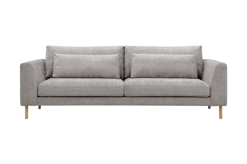 Florenz 3-seters Sofa i Chenille - Lys grå - Møbler - Sofaer - Sofa 3 seter