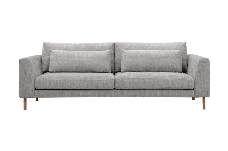 Florenz 3-seters Sofa i Chenille - Lys grå - Møbler - Sofaer - Sofa 3 seter