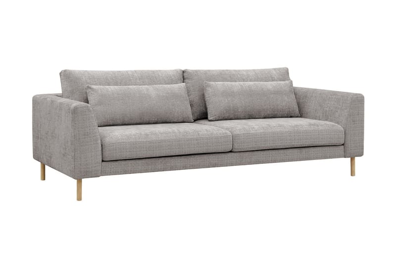 Florenz 3-seters Sofa i Chenille - Lys grå - Møbler - Sofaer - Sofa 3 seter