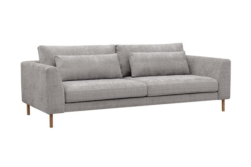 Florenz 3-seters Sofa i Chenille - Lys grå - Møbler - Sofaer - Sofa 3 seter