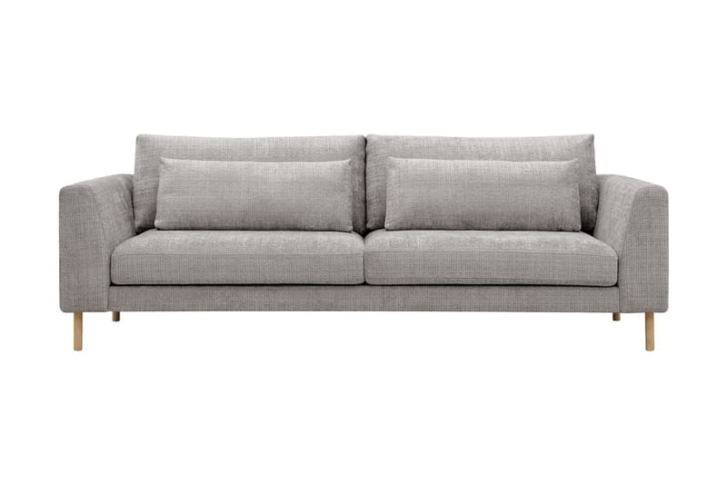 Florenz 3-seters Sofa i Chenille - Lys grå - Møbler - Sofaer - Sofa 3 seter