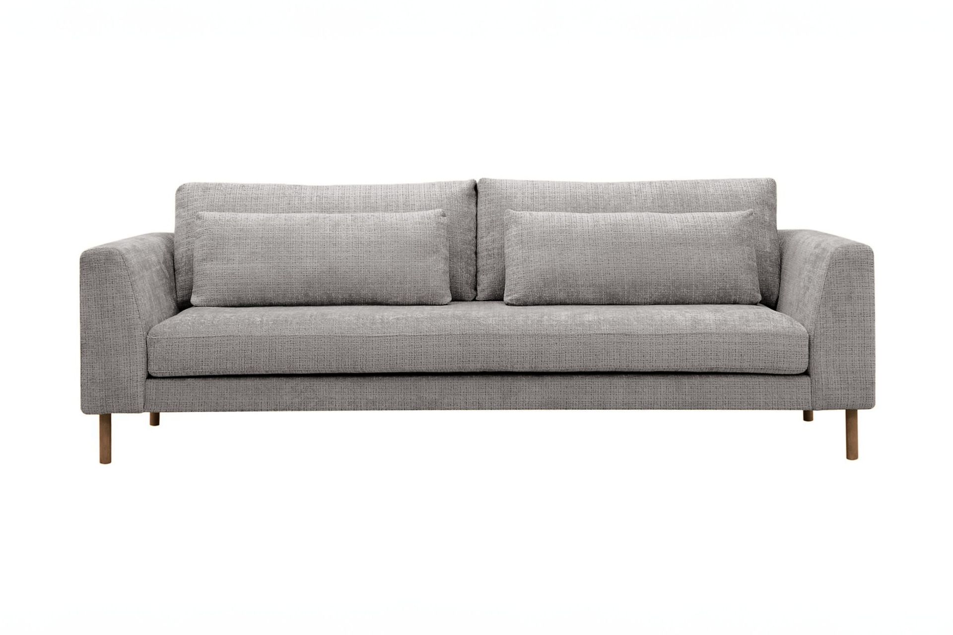 Florenz 3-seters Sofa i Chenille - Lysegrå