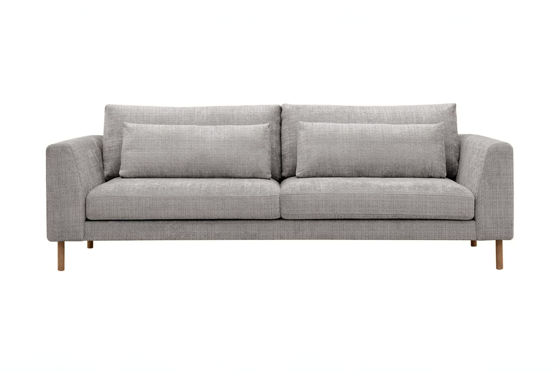 Florenz 3-seters Sofa i Chenille - Lysegrå