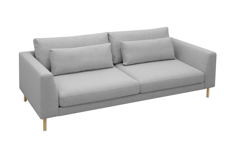 Florenz 3-seters Sofa - Lysegrå - Møbler - Sofaer - Sofa 3 seter