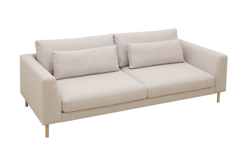 Florenz 3-seters Stoffsofa - Beige - Møbler - Sofaer - Sofa 3 seter