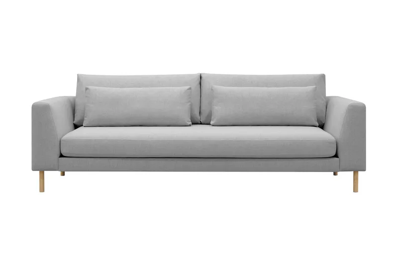 Florenz 3-seters Stoffsofa - Lys grå - Møbler - Sofaer - Sofa 3 seter