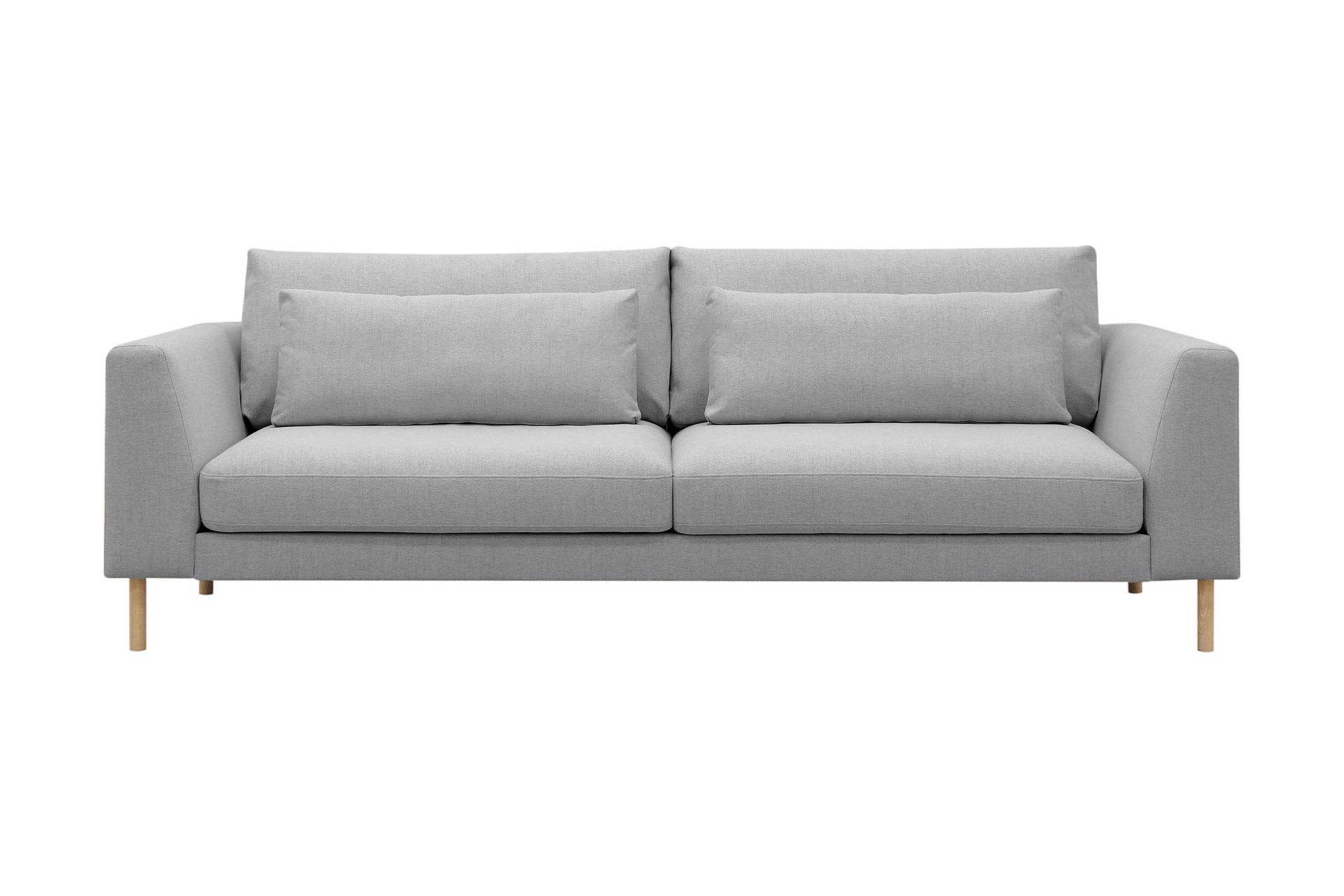 Florenz 3-seters Stoffsofa - Lys grå - Møbler - Sofaer - Sofa 3 seter