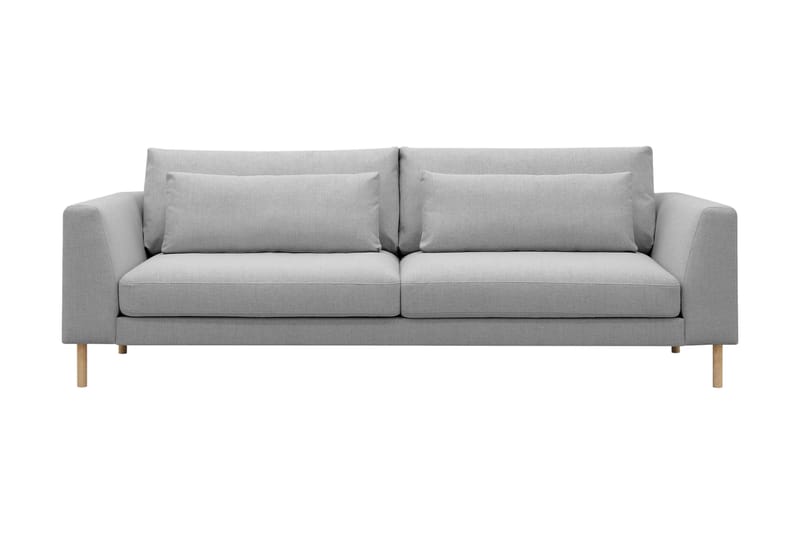 Florenz 3-seters Stoffsofa - Lys grå - Møbler - Sofaer - Sofa 3 seter