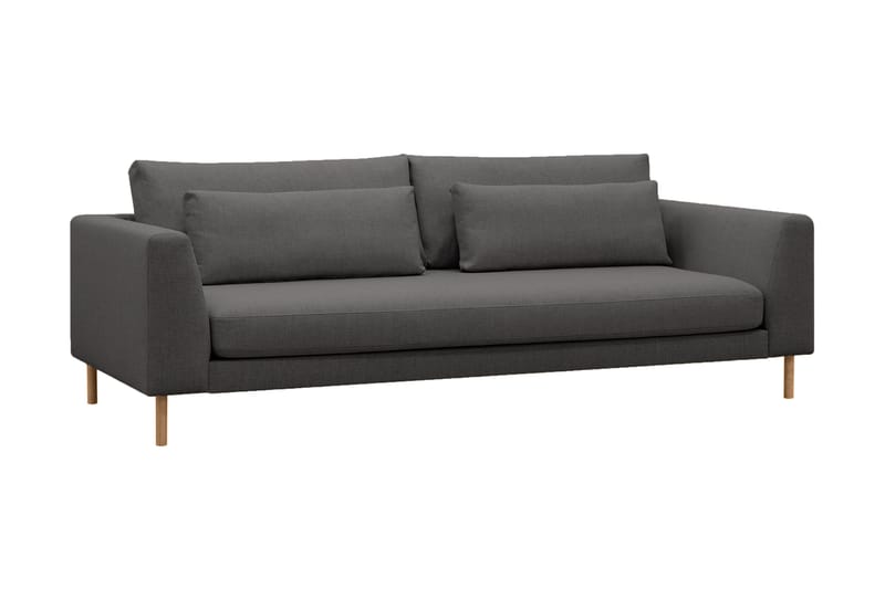 Florenz 3-seters Stoffsofa - Mørk grå - Møbler - Sofaer - Sofa 3 seter