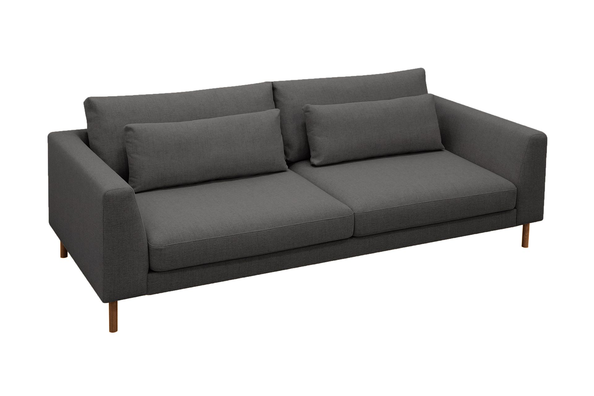 Florenz 3-seters Stoffsofa - Mørk grå - Møbler - Sofaer - Sofa 3 seter