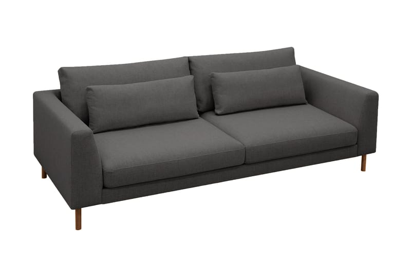 Florenz 3-seters Stoffsofa - Mørk grå - Møbler - Sofaer - Sofa 3 seter