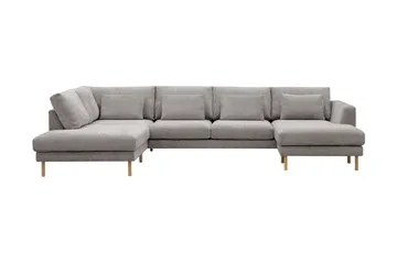Florenz 4-seters Venstrevendt U-formet Sofa med Divan og Sjeselong i Chenille