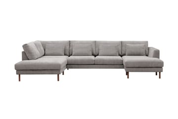 Florenz 4-seters Venstrevendt U-formet Sofa med Divan og Sjeselong i Chenille