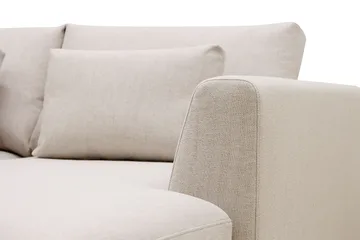 Florenz 4-seters Venstrevendt U-formet Sofa med Divan og Sjeselong i Stoff - Beige - Møbler - Sofaer - U-sofa
