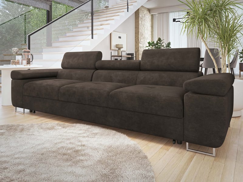 Gabina 3-seters sofa - brun - Møbler - Sofaer - Sovesofaer
