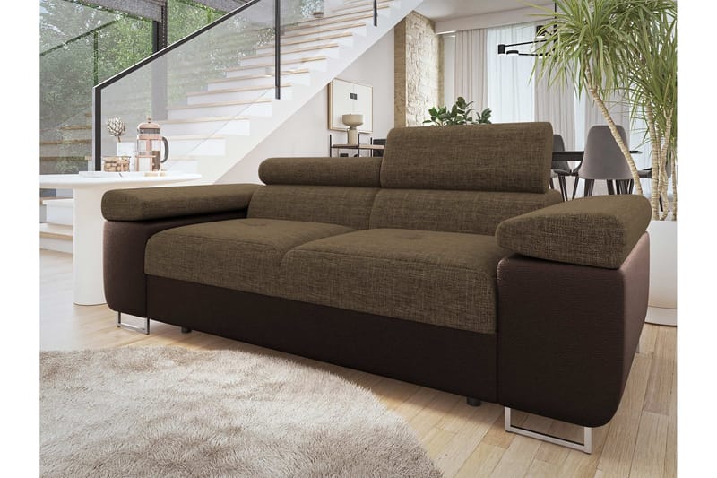 Gabina Sofa 2-seter - Brun - Møbler - Sofaer - Skinnsofaer