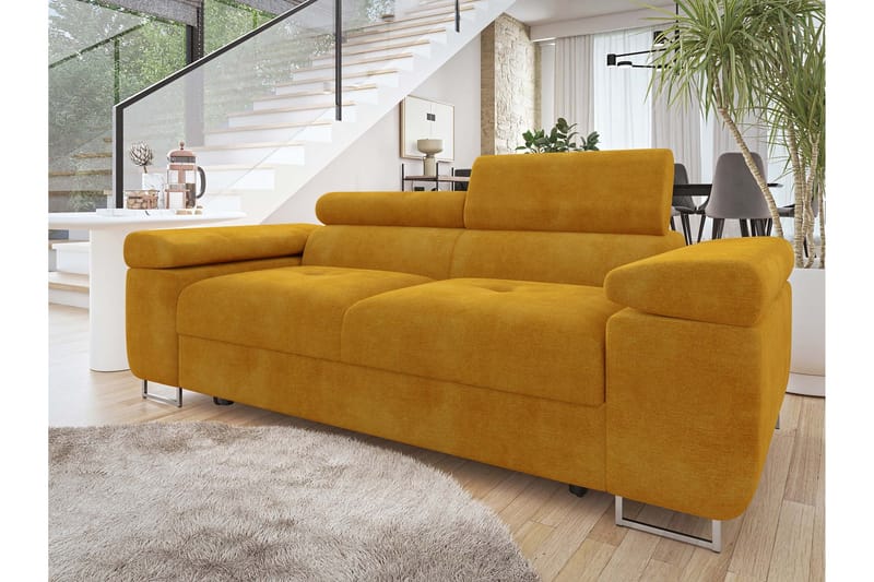 Gabina Sofa 2-seter - Gul - Møbler - Sofaer - Fløyel sofaer