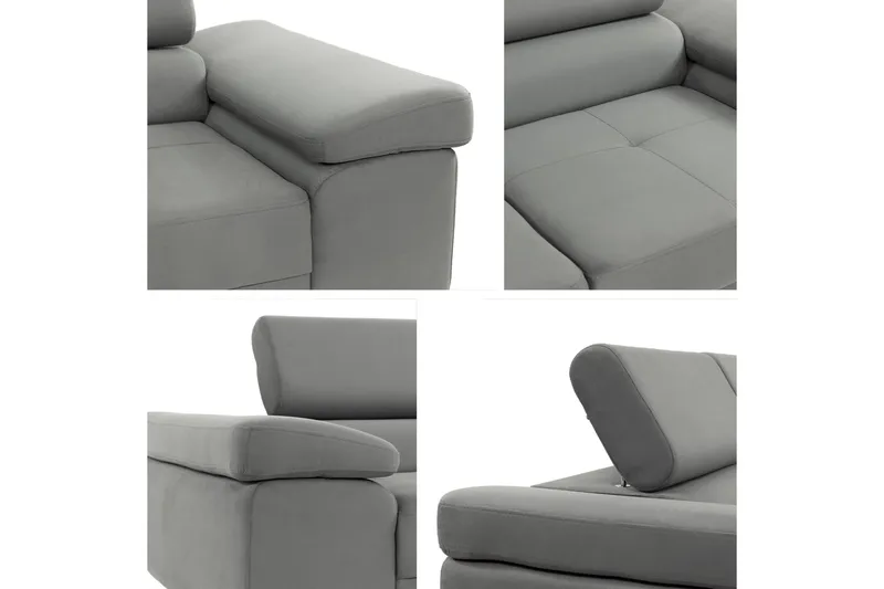 Gabina Sofa 3-seter - Svart/Grå - Møbler - Sofaer - Skinnsofaer