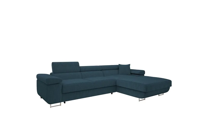 Gabina Sofa med Divan 3-seter, Blå