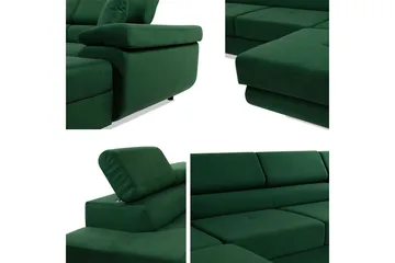 Gabina Sofa med Divan og Sjeselong 4-seter - Beige/Grå - Møbler - Sofaer - Skinnsofaer