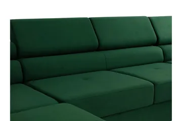 Gabina Sofa med Divan og Sjeselong 4-seter - Brun - Møbler - Sofaer - Skinnsofaer