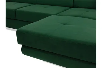 Gabina Sofa med Divan og Sjeselong 4-seter - Hvit/Grå - Møbler - Sofaer - Skinnsofaer