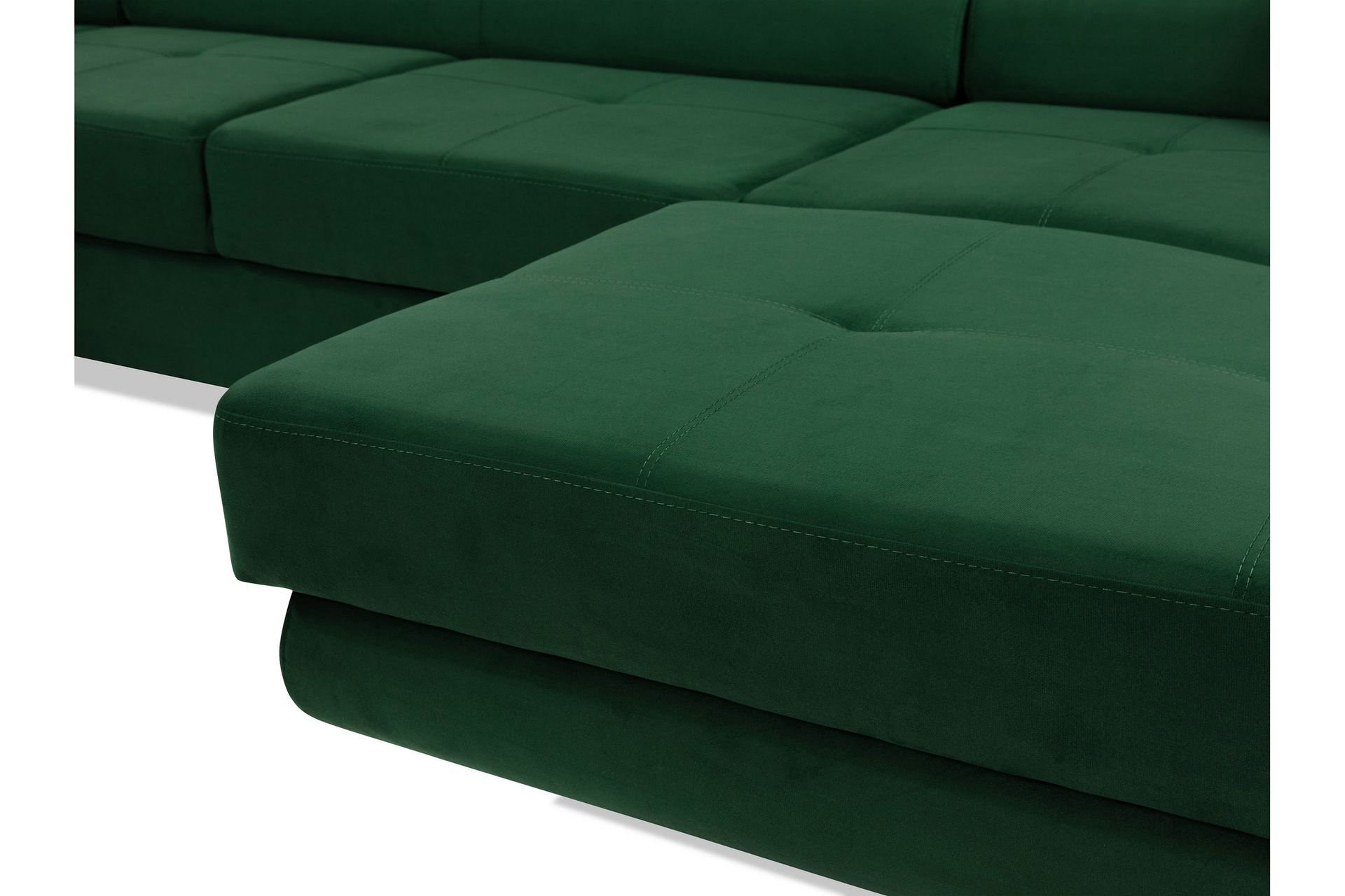 Gabina Sofa med Divan og Sjeselong 4-seter - Hvit/Grå - Møbler - Sofaer - Skinnsofaer